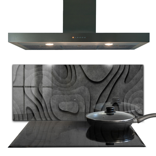 Kitchen splashback Gray texture abstraction