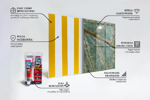 Kitchen splashback Leaf texture