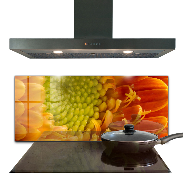 Kitchen splashback Gerbera flower orange