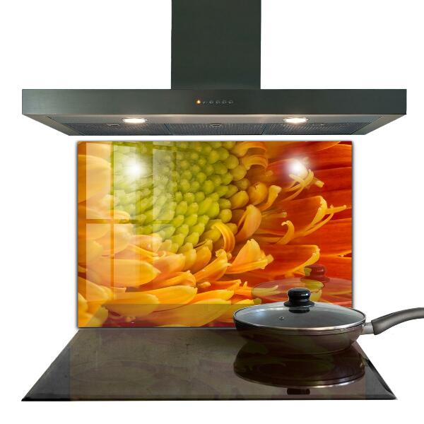 Kitchen splashback Gerbera flower orange