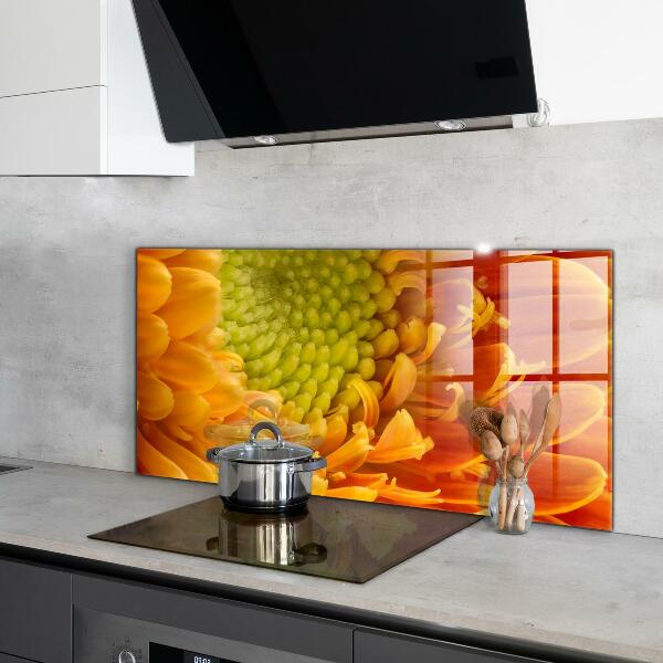 Kitchen splashback Gerbera flower orange