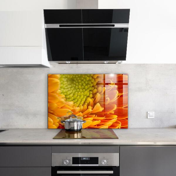 Kitchen splashback Gerbera flower orange