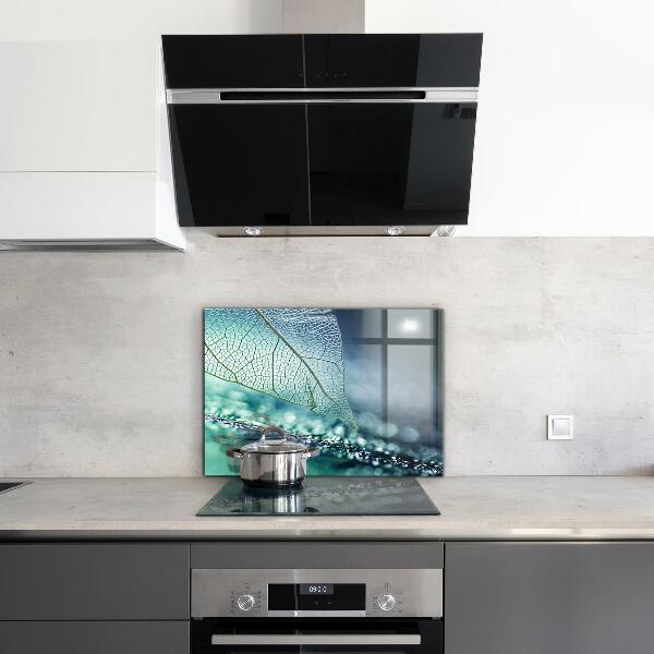 Kitchen splashback Delicate leaf texture