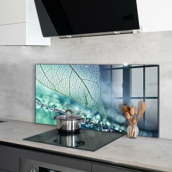 Kitchen splashback Delicate leaf texture