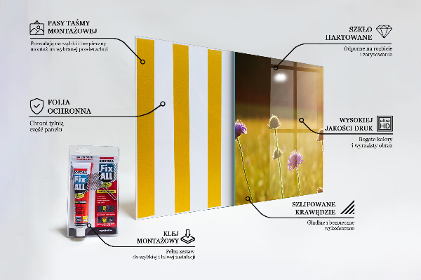 Kitchen splashback Summer flowering meadow