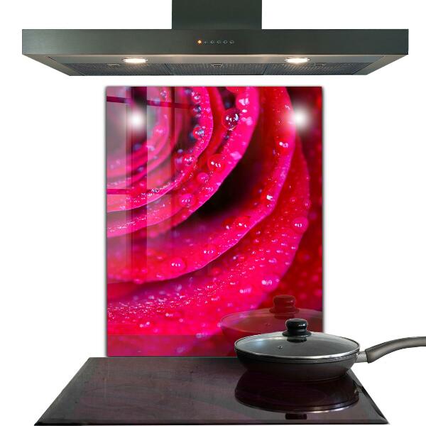 Kitchen splashback Rose symbol of love