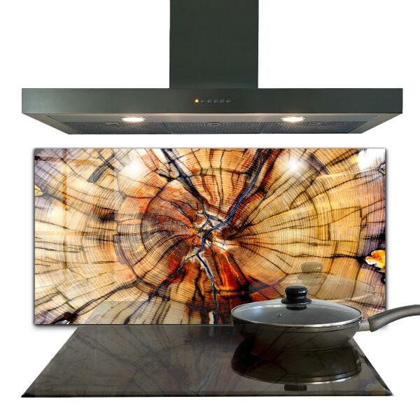 Kitchen splashback Natural wood grains