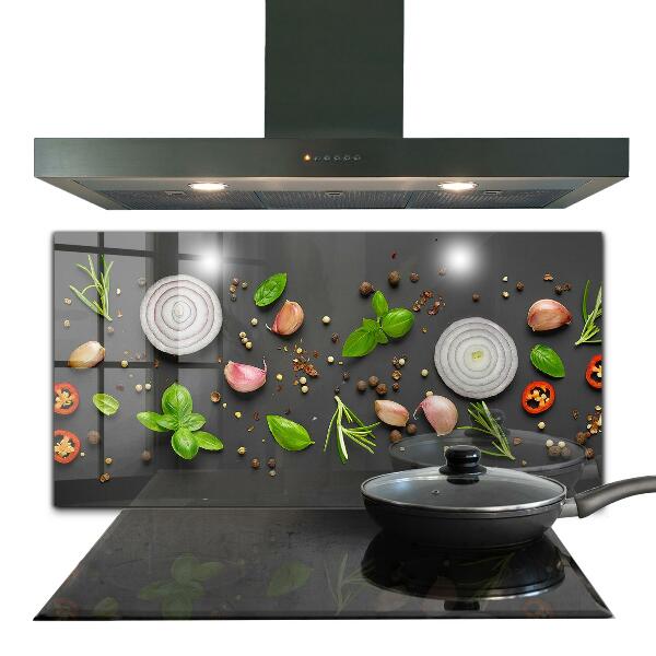 Kitchen splashback Spices italian cuisine