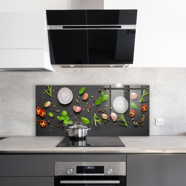 Kitchen splashback Spices italian cuisine