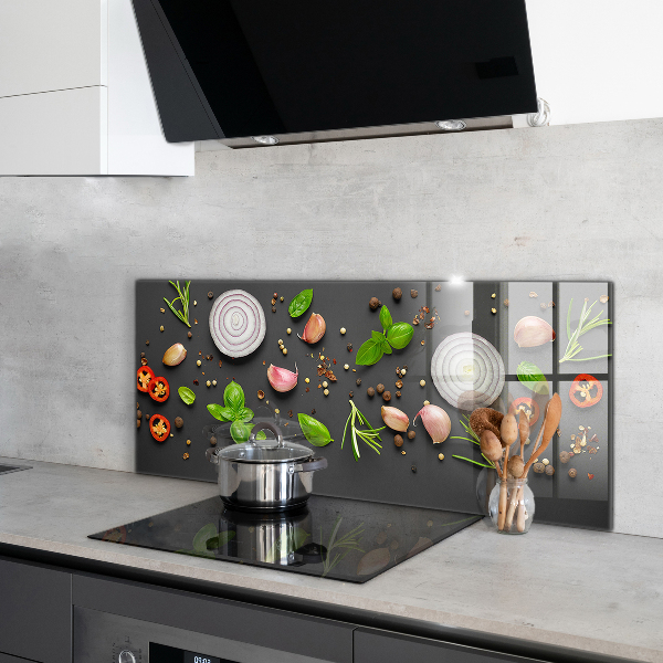 Kitchen splashback Spices italian cuisine