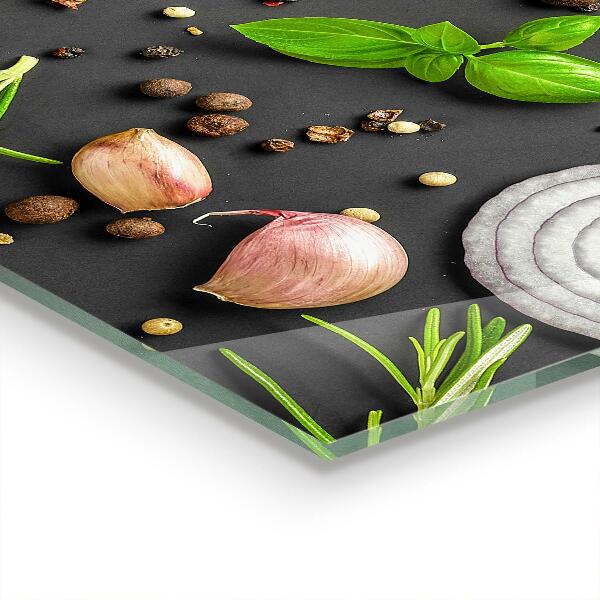 Kitchen splashback Spices italian cuisine