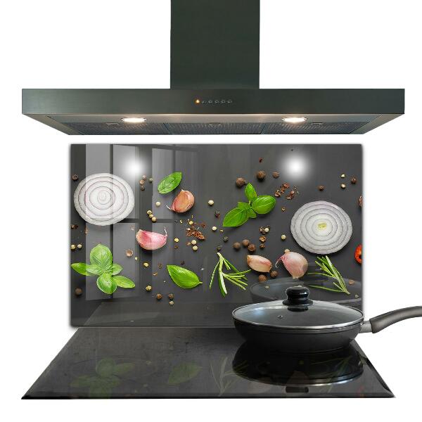 Kitchen splashback Spices italian cuisine