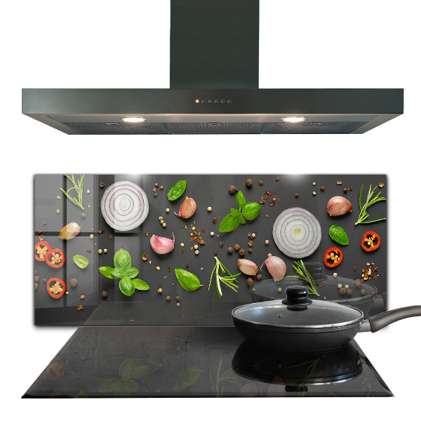 Kitchen splashback Spices italian cuisine