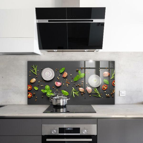 Kitchen splashback Spices italian cuisine