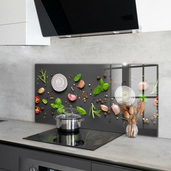 Kitchen splashback Spices italian cuisine