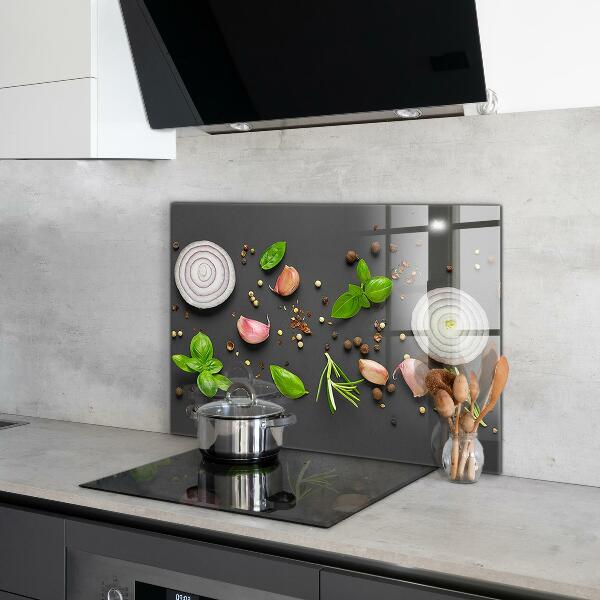 Kitchen splashback Spices italian cuisine