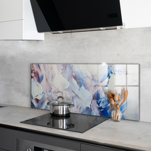 Kitchen splashback Texture paint abstraction