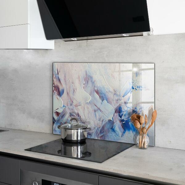 Kitchen splashback Texture paint abstraction