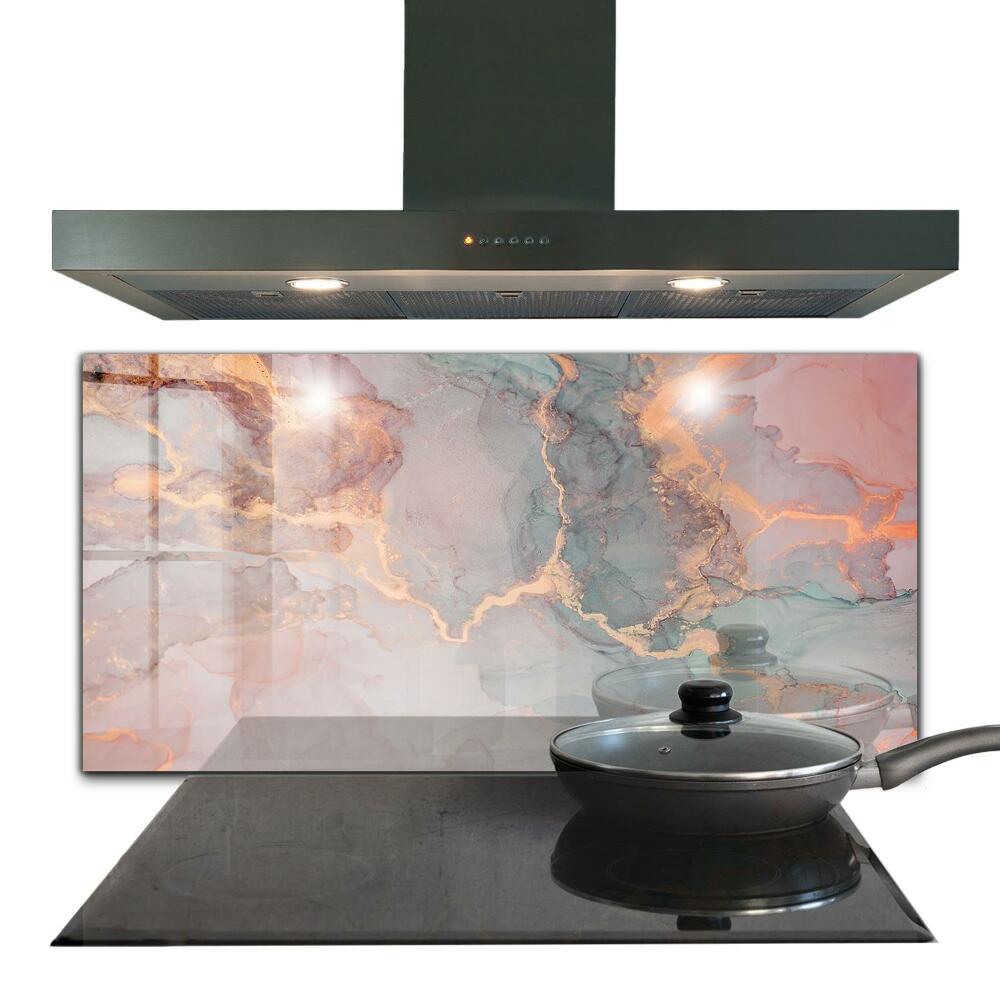 Kitchen splashback Marble texture