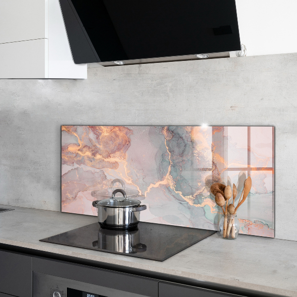 Kitchen splashback Marble texture