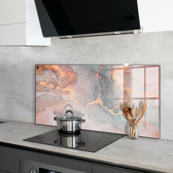 Kitchen splashback Marble texture