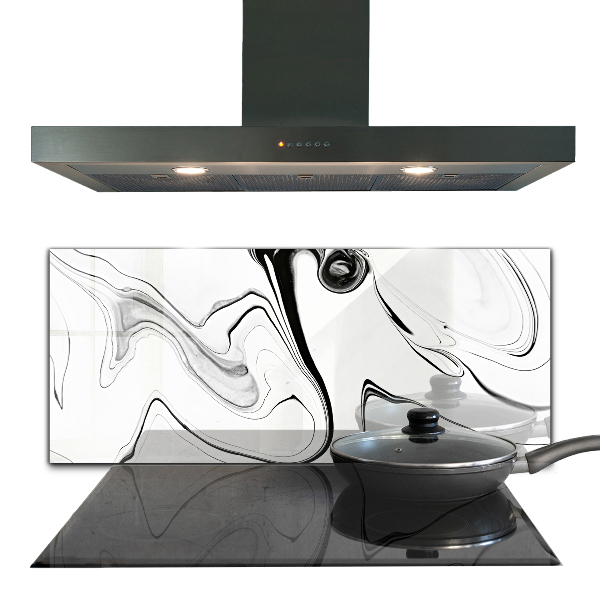 Kitchen splashback Monochrome watercolor