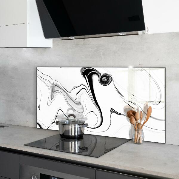 Kitchen splashback Monochrome watercolor