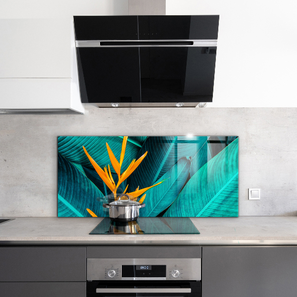 Kitchen splashback Tropical exotic flower