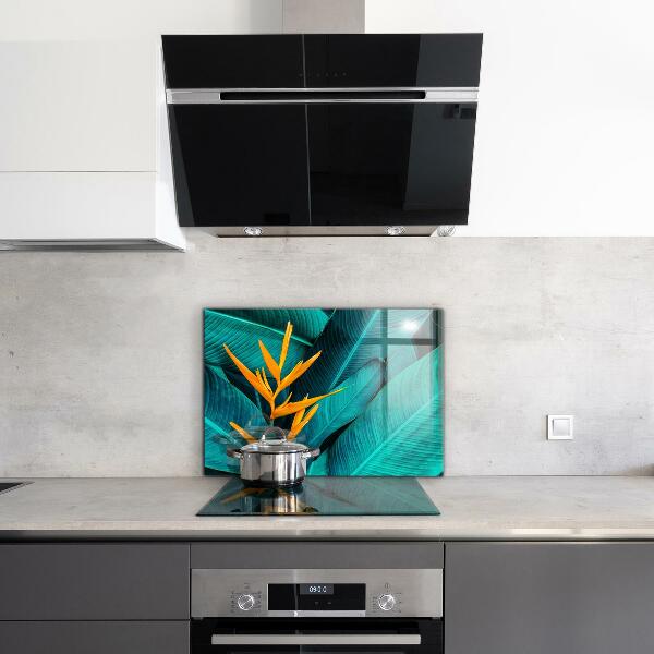 Kitchen splashback Tropical exotic flower