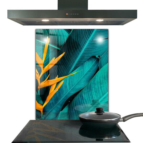 Kitchen splashback Tropical exotic flower