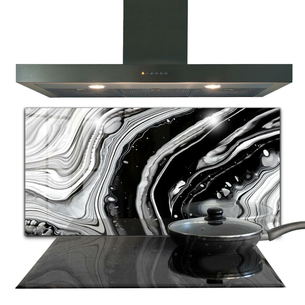 Kitchen splashback Monochrome abstraction