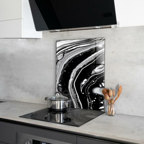 Kitchen splashback Monochrome abstraction
