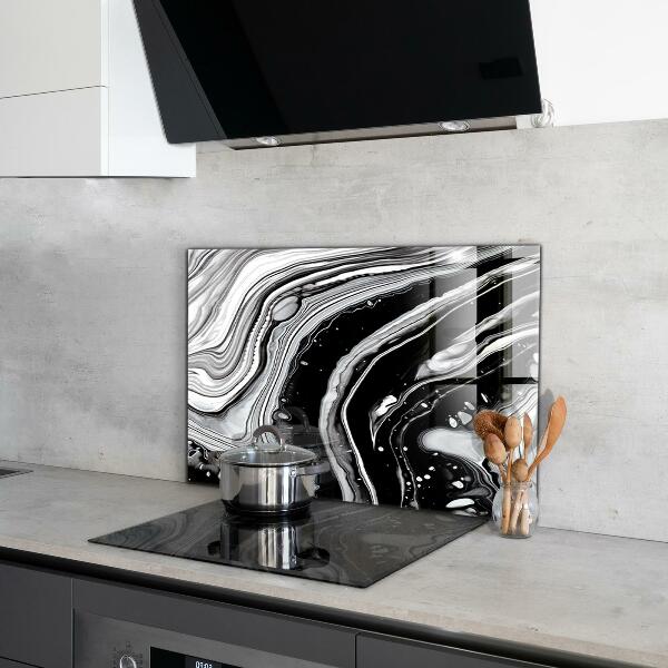 Kitchen splashback Monochrome abstraction
