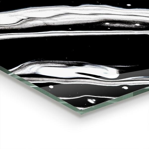 Kitchen splashback Monochrome abstraction