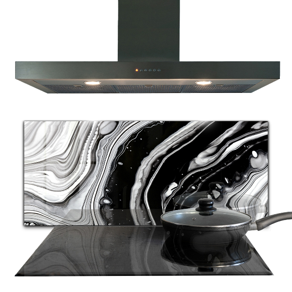 Kitchen splashback Monochrome abstraction