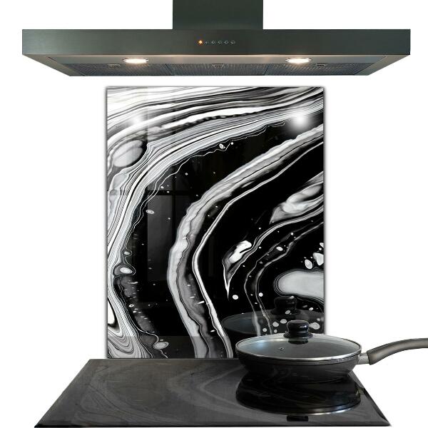 Kitchen splashback Monochrome abstraction