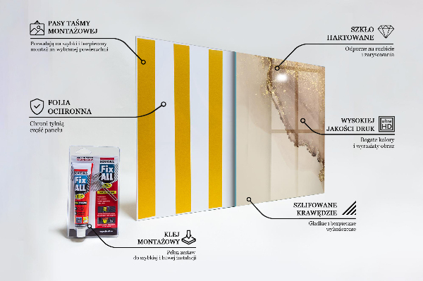 Kitchen splashback Modern art