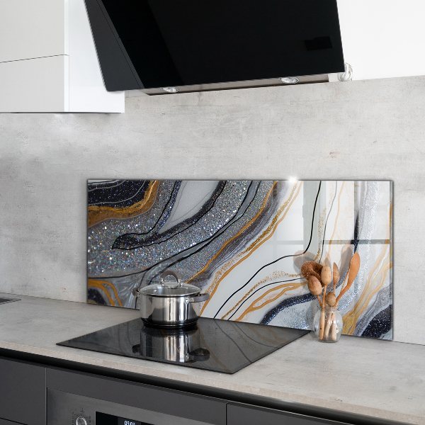 Oven splashback Marble stone texture