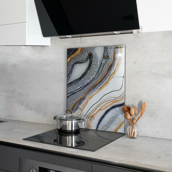 Oven splashback Marble stone texture