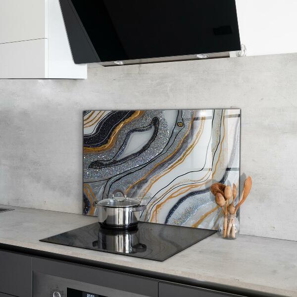 Oven splashback Marble stone texture