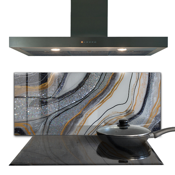 Oven splashback Marble stone texture