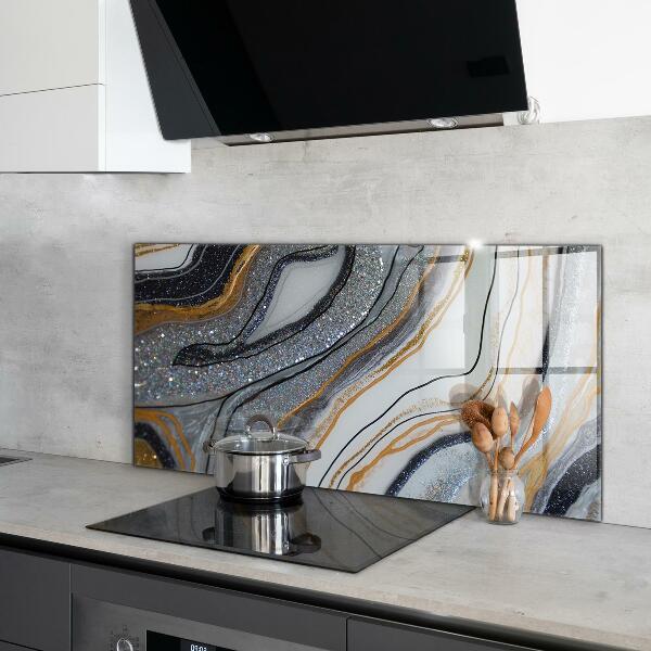 Oven splashback Marble stone texture