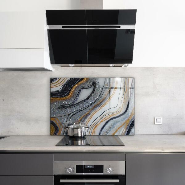 Oven splashback Marble stone texture