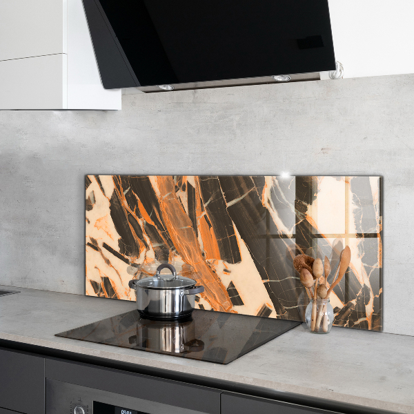 Oven splashback Natural stone composition