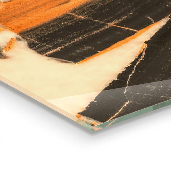 Oven splashback Natural stone composition