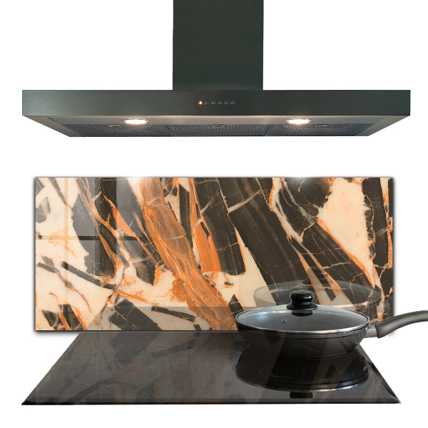Oven splashback Natural stone composition