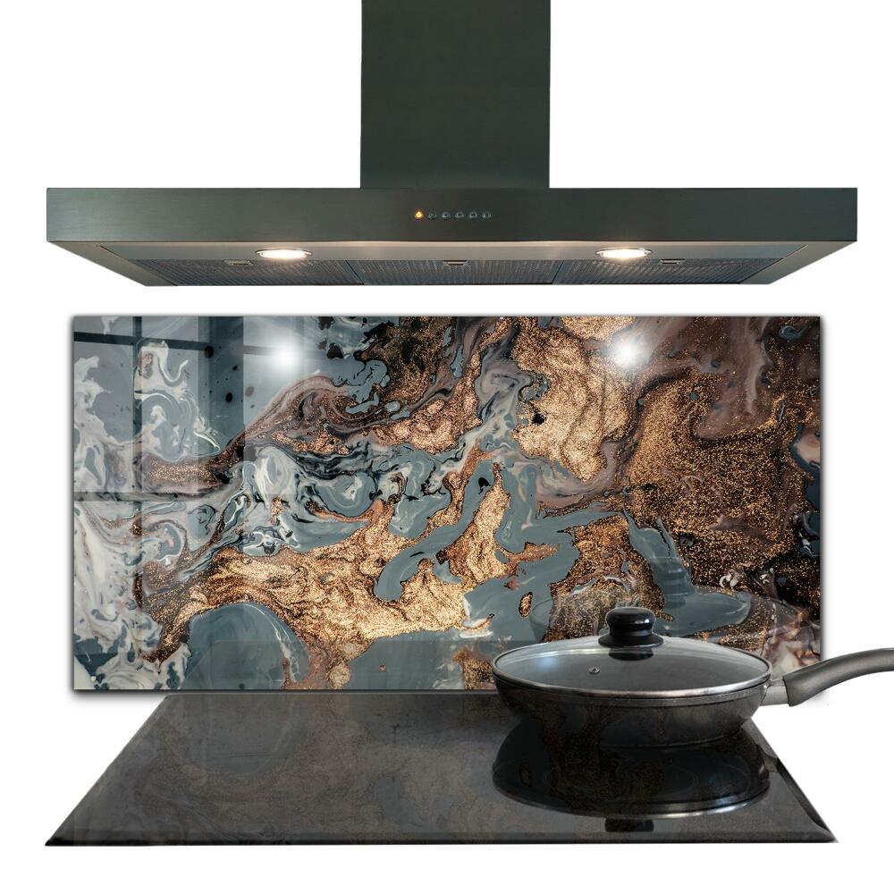 Oven splashback Marble art abstract