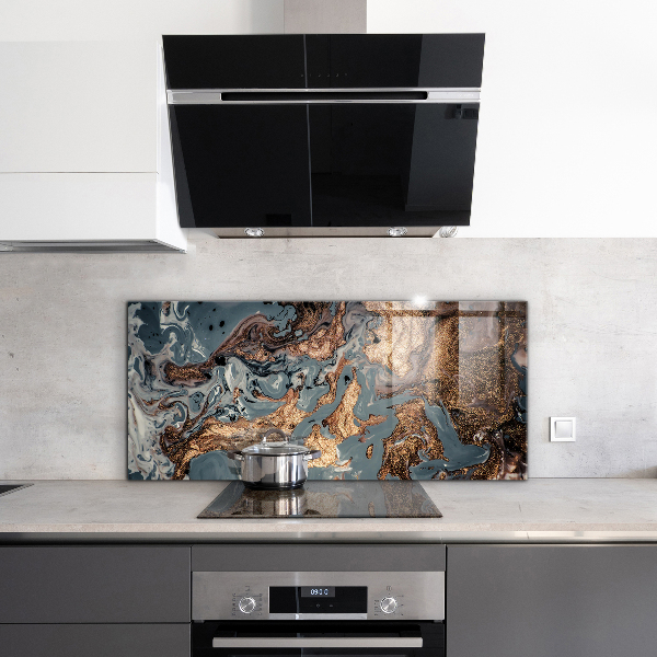 Oven splashback Marble art abstract