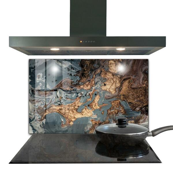 Oven splashback Marble art abstract