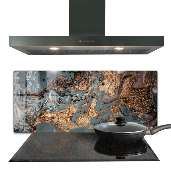 Oven splashback Marble art abstract